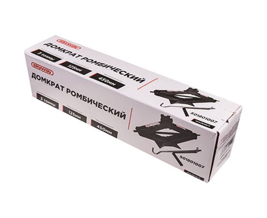 Механический ромбический домкрат SKYWAY 3т h 125-450 в сумке S01801007 – изображение 2