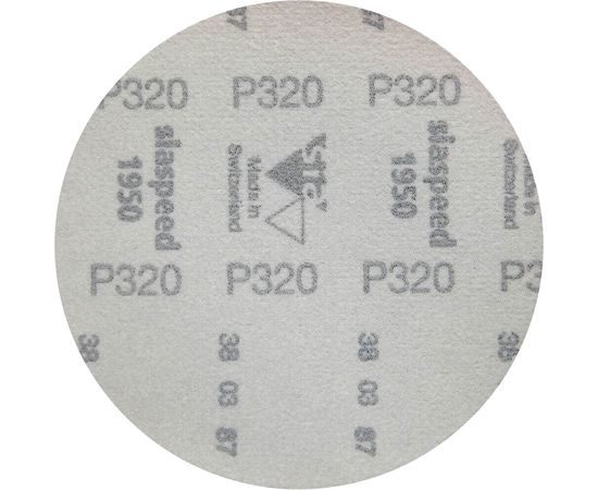 Круг шлифовальный на липучке siaspeed 1950 (50 шт; 125 мм; без отверстий; P320) sia Abrasives ss50-125-0-320 – изображение 3