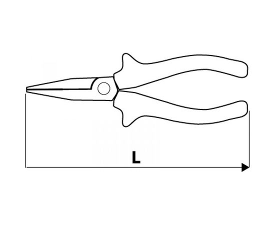 Удлиненные прямые плоскогубцы TOPEX 160 мм, 1000 В 32D513 – изображение 2