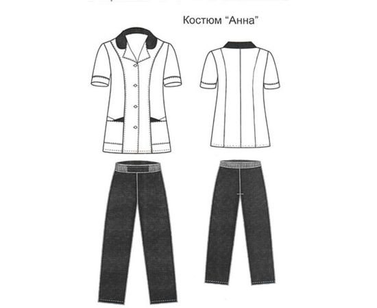 Медицинский костюм Блокпост Анна, р. 52, рост 158-164 Кос345 – изображение 5