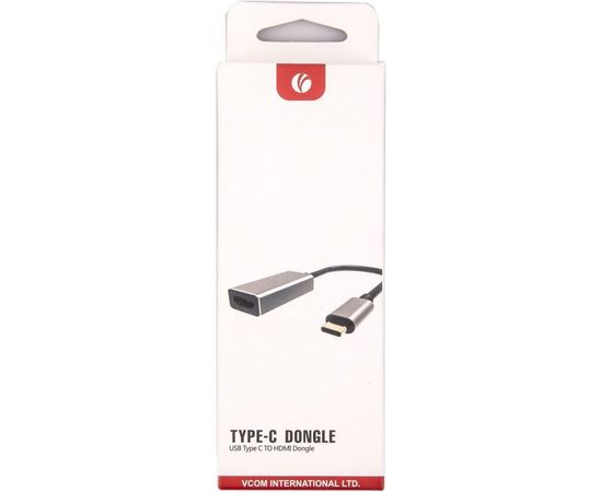 Aдаптер VCOM USB 3.1 Type-C/m --HDMI A/f 4K@60Hz, Aluminum Shell, CU423T – изображение 2