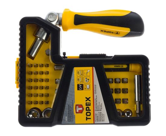 Сменные наконечники и торцевые головки с держателем, 68 шт. TOPEX 39D346 – изображение 5