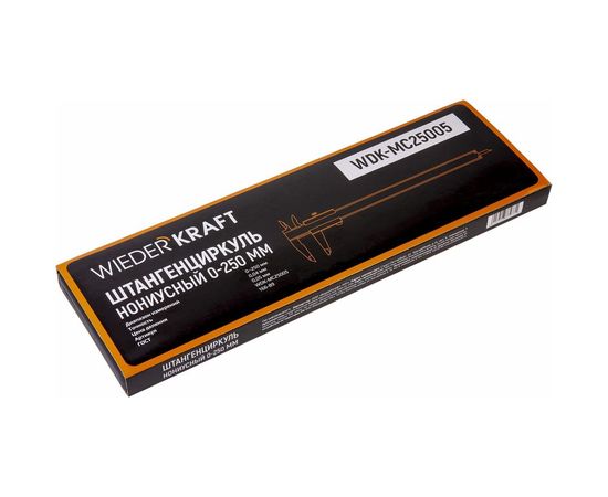 Штангенциркуль WIEDERKRAFT нониусный, 250 мм, 0.05 мм, тип I, ГОСТ 166-89, со сборной рамкой WDK-MC25005 – изображение 6