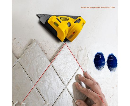 Лазерный угольник для кафеля STAYER SQUARE-8 34928 – изображение 2
