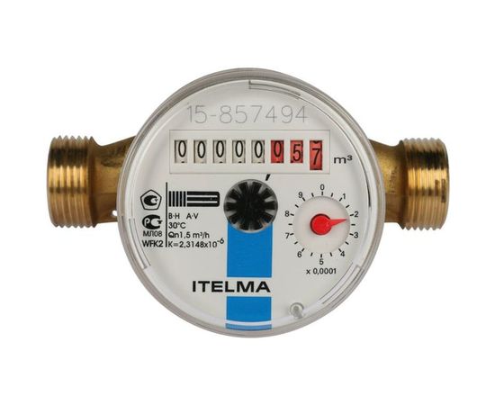 Счетчик воды ХВС Ителма 1/2 - 110мм без КМЧ Ит.Х-15 б/кмч 