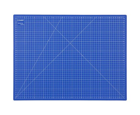 Непрорезаемый коврик Зубр Эксперт 3 мм цвет синий 600x450 мм 09901 