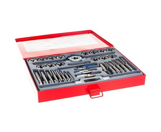 Набор метчиков и плашек Зубр МАСТЕР сталь 9ХС, 35 предметов 28117-H35_z01 