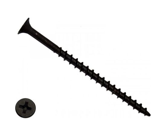 Саморез по дереву КРЕП-КОМП черный 4,8х89 1800шт чд8948 