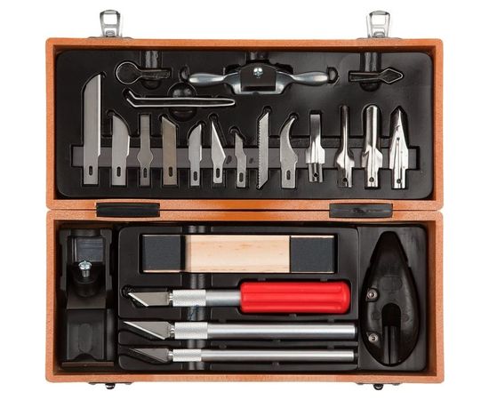 Профессиональные резцы по дереву Зубр Эксперт 23шт. 18377-H23 