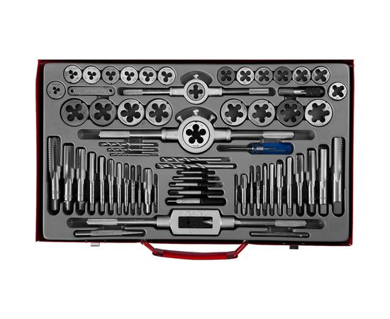 Набор метчиков и плашек Зубр МАСТЕР сталь 9ХС, 65 предметов 28118-H65_z01 