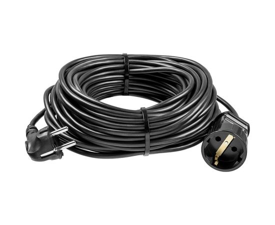 Удлинитель-шнур ЗУБР "ПВС 307-Ш", 50 м, 2500 Вт, 1 гнездо, ПВС 3х0,75 мм2, 55022-50 