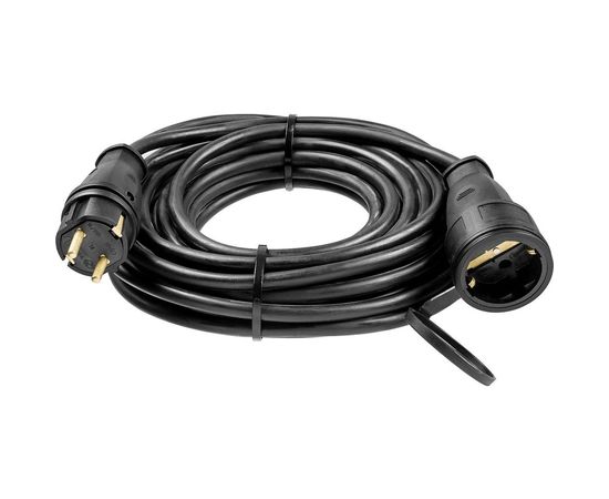 ЗУБР Удлинитель-шнур "КГ 325-Ш", 30 м, 4000 Вт, 1 гнездо, IP44, КГ 3х2,5 мм2, 55017-30 