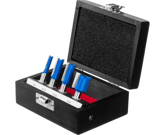 Набор фрез по дереву (4 шт; хвостовик 8 мм) Зубр 28795-H4-1 