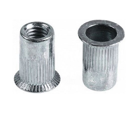 Заклепка с внутренней резьбой КРЕП-КОМП потайной бортик, белый цинк м4х0,7х11,6 1500шт зрп4 