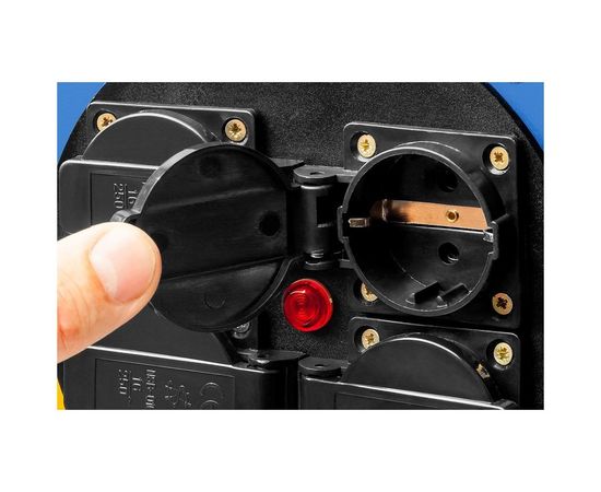 Удлинитель на катушке ЗУБР "КГ 325", 50 м, 4000 Вт, 4 гнезда, IP44, КГ 3х2,5 кв мм, 55079-50 – изображение 2