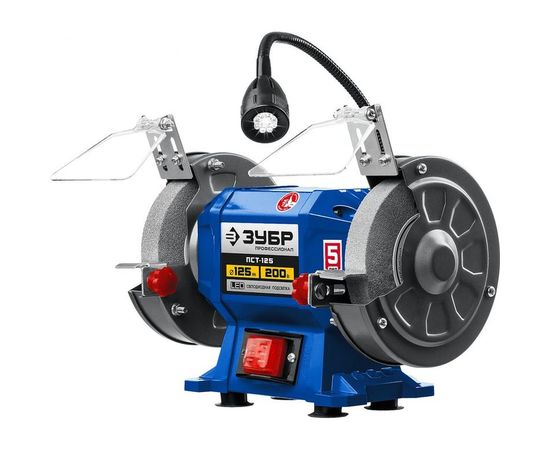 Профессиональный заточной станок ЗУБР d125 мм, 200 Вт, ПСТ-125 – изображение 2