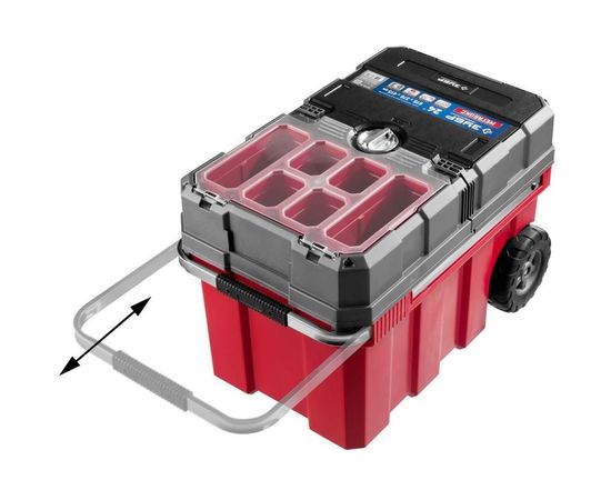 Ящик-тележка для инструмента ЗУБР "МЕГА БОКС" пластиковый, 24", Профессионал 38133-24 – изображение 11