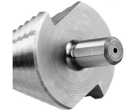 Сверло ступенчатое Р6М5, 6-52 мм, 12 ступ., L- 100 мм ЗУБР 29670-6-52 – изображение 3