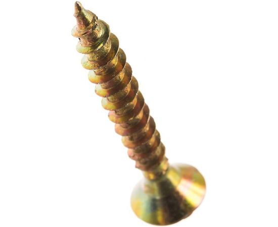 Универсальные шурупы для дерева, ДСП и ДВП Зубр желтопассивированные, PZ, 6,0x40 мм, ТФ0, 2500 шт 4-300390-60-040 – изображение 2