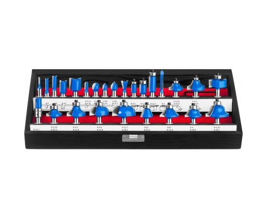 Набор фрез по дереву (26 шт; хвостовик 8 мм) Зубр 28796-H26 – изображение 5