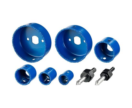 Набор ПРОФЕССИОНАЛ коронки-чашки 6 предметов (22-73 мм) Зубр 33360-H6 – изображение 5