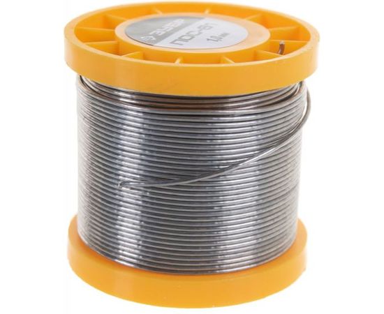 Припой ПОС 61 (1 мм; 200 г; трубка с канифолью) Зубр 55450-200-10C – изображение 3