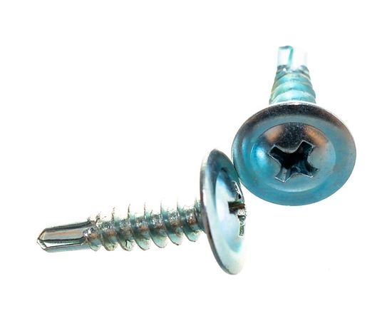 Саморез с прессшайбой Качественный КРЕПЕЖ 4,2х16 мм сверло 2500 шт 2000343 КЧ – изображение 3