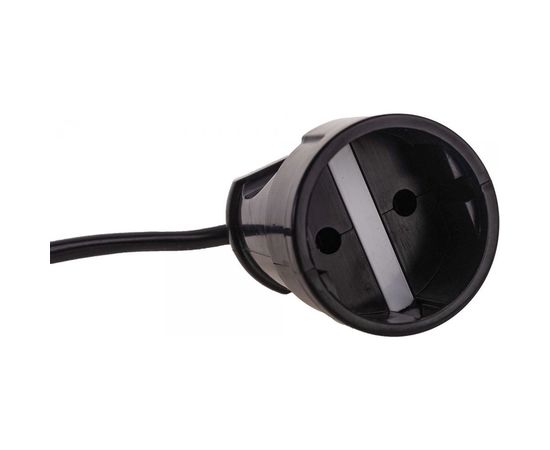 Удлинитель-шнур ЗУБР ПВС 207-Ш, 50 м, 2200 Вт, 1 гнездо, ПВС 2х0,75 мм2, 55023-50 – изображение 2