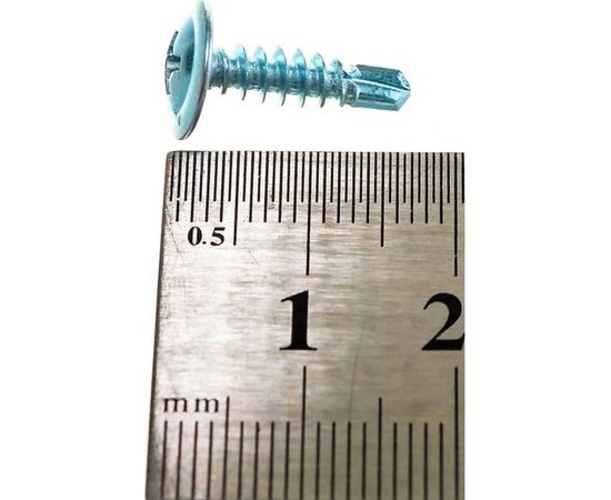 Саморез с прессшайбой Качественный КРЕПЕЖ 4,2х16 мм сверло 2500 шт 2000343 КЧ – изображение 2