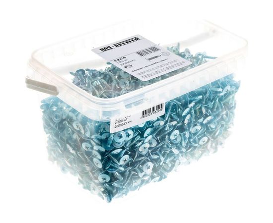 Саморез с прессшайбой Качественный КРЕПЕЖ 4,2х16 мм сверло 2500 шт 2000343 КЧ – изображение 5