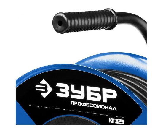 Удлинитель на катушке ЗУБР "КГ 325", 50 м, 4000 Вт, 4 гнезда, IP44, КГ 3х2,5 кв мм, 55079-50 – изображение 5