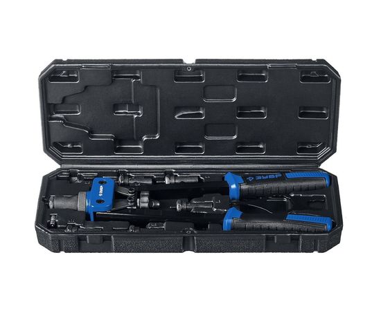 Двуручный заклепочник Зубр Р-М10 в кейсе 31056, для резьбовых заклепок М3-М10 31056 – изображение 5