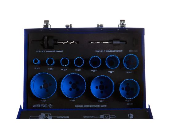 Набор биметаллических коронок ЭКСПЕРТ (13 предметов) Зубр 29531-H11 – изображение 2