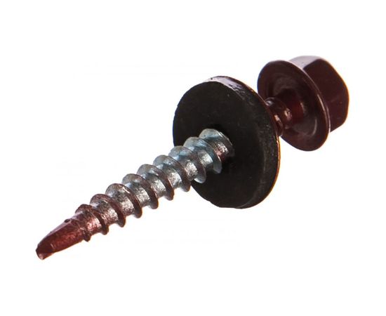 Кровельный саморез Саморезик 4,8х38(35) RAL3005 RR28 красное вино 250шт SKRAL3005-4,8х38 -250 