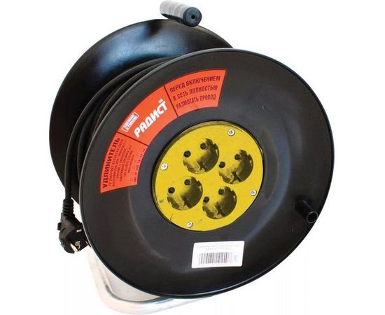 Удлинитель Радист РБК16-270-005 катушка 10А 4 гнезда 2*1 30м чёрный 979 