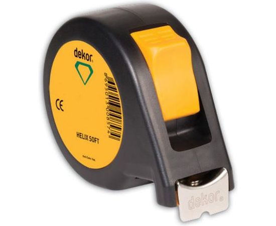 Рулетка 8 м х 25 мм DEKOR HASSAN корпус из ударопрочного эргономичного пластика HELIX SOFT 858 