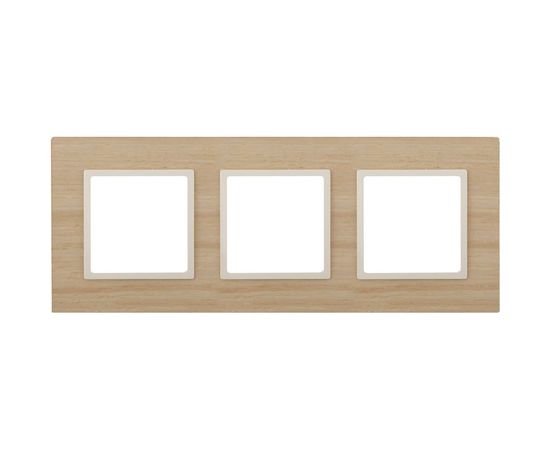Рамка ЭРА 14530311 Elegance на 3 поста, дерево, слоновая кость Б0034582 