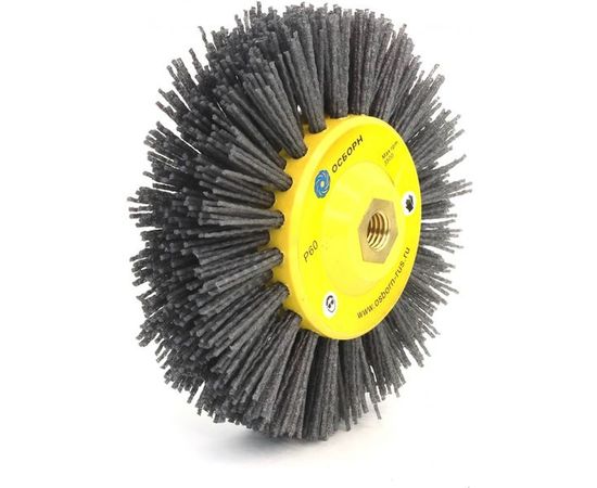 Щетка дисковая (150х40 мм; M14; ворс полимер абразив P60) ОСБОРН 6-011 PLM.DB150M14P60 
