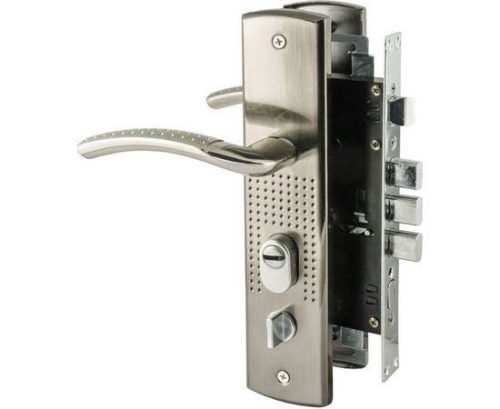 Врезной замок НОРА-М N200 96 правый мат. никель 15557 