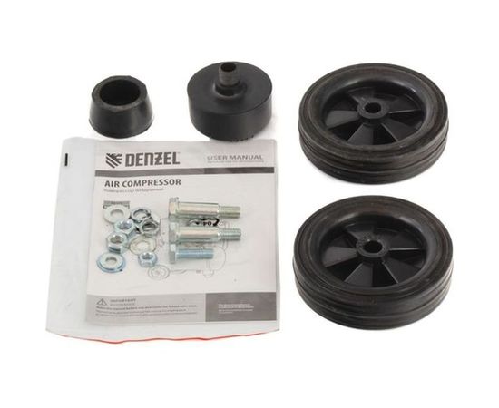 Воздушный компрессор DENZEL DLC1300/24 безмасляный 1,3 кВт, 24 литра, 206 л/мин 58171 – изображение 2