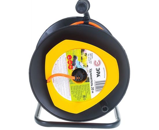 Удлинитель ЭРА, силовой, RPx12x120m, на пластиковой катушке, б/з, 1 гн, 20м, ПВС 2x1, Б0046832 – изображение 6