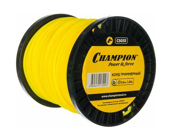Корд триммерный Star (3.0 мм; 60 м; звезда) CHAMPION C5033 – изображение 3