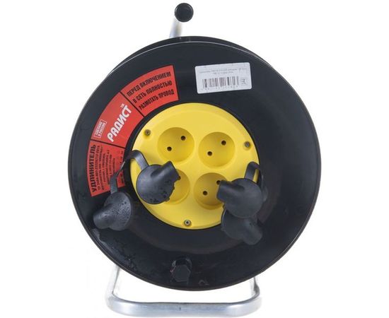 Удлинитель Радист РБК16-270-005 катушка 10А 4 гнезда 2*1 30м чёрный 979 – изображение 4