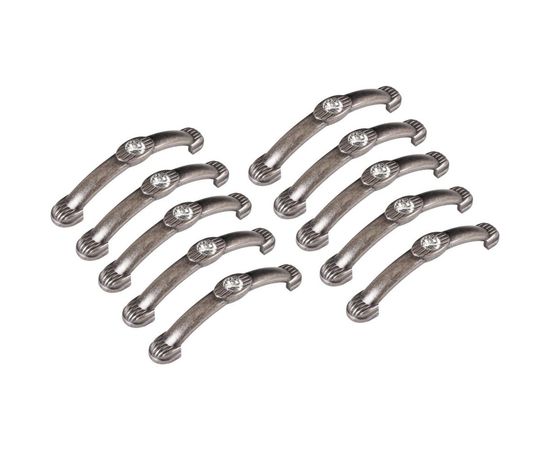 Ручка скоба ОФК комплект из 10 штук, 3030-96 старое серебро Tr-00000967 – изображение 4