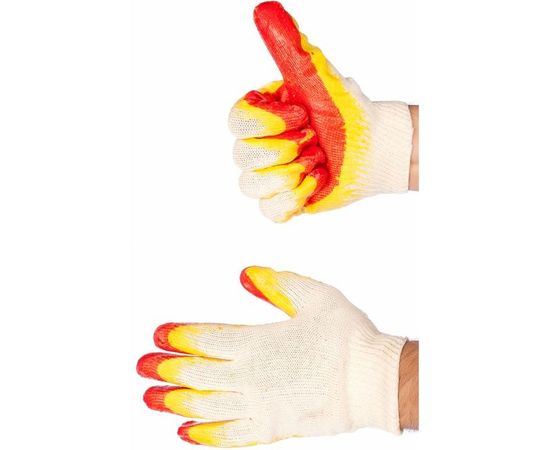 Перчатки с двойным латексным обливом Gigant 13 класс GL13 – изображение 3