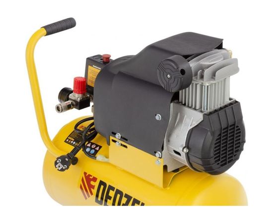 Воздушный компрессор DENZEL DLC1300/24 безмасляный 1,3 кВт, 24 литра, 206 л/мин 58171 – изображение 12