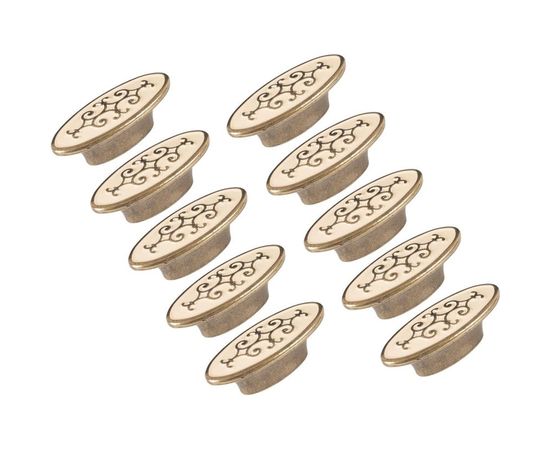 Ручка скоба ОФК комплект из 10 штук, 1151-32 ст.бронза+кремовый Tr-00000958 – изображение 2