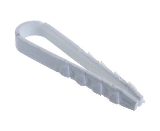 Дюбель-хомут для круглого кабеля Эра 5-10 мм белый Б0045081 – изображение 2