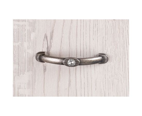 Ручка скоба ОФК комплект из 10 штук, 3030-96 старое серебро Tr-00000967 – изображение 2