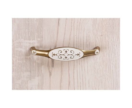 Ручка скоба ОФК комплект и�� 10 штук, 1150-128 старая бронза+белый Tr-00001026 – изображение 5